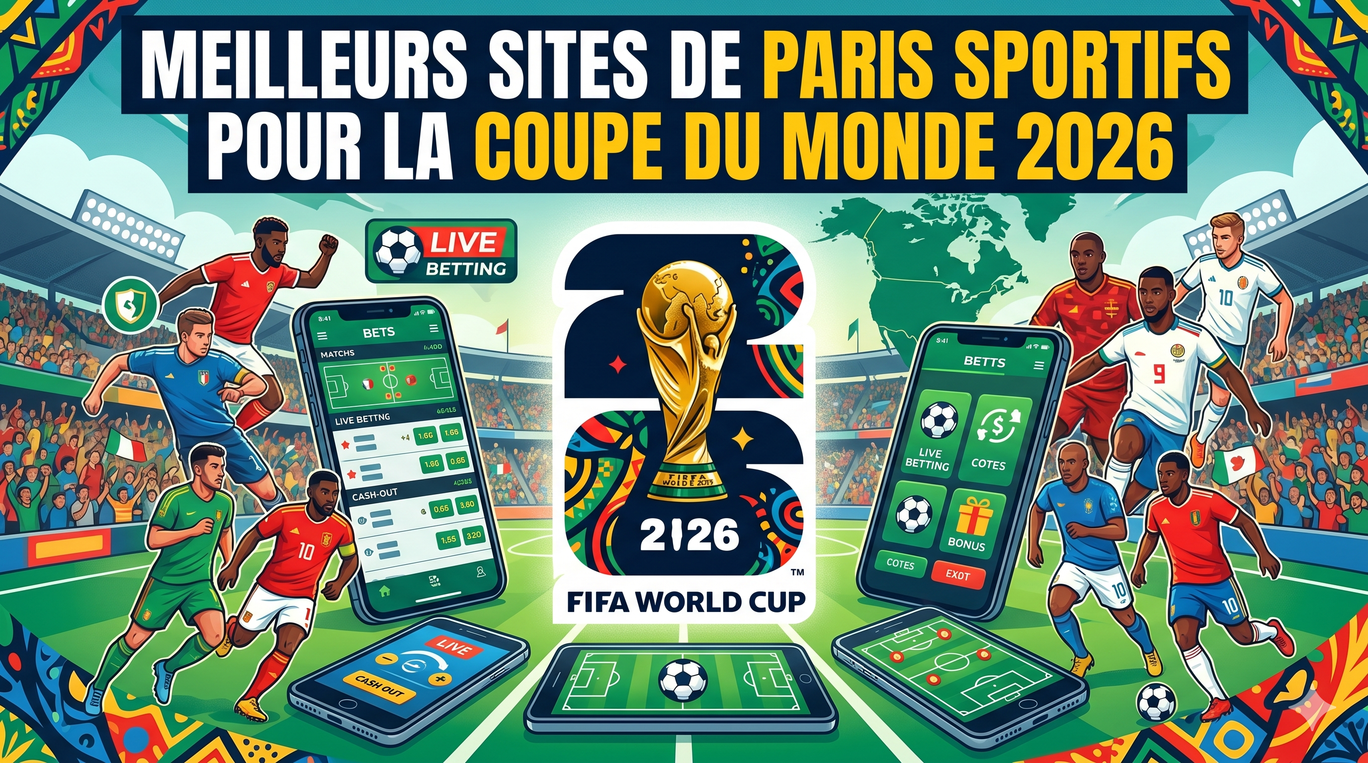 Meilleurs sites de paris sportifs pour la Coupe du Monde 2026
